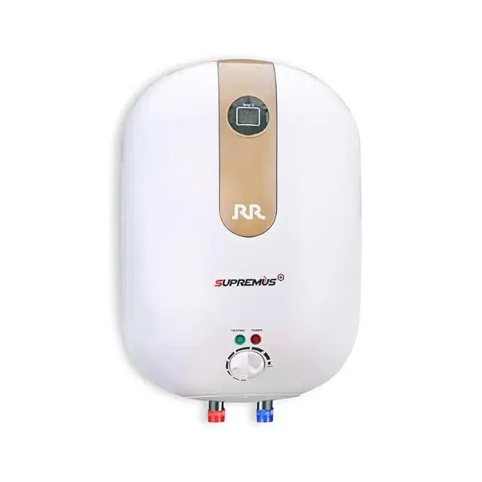 RR Appliance Supremus Plus Storage Water Heater With PUF Insulation, Magnesium Anode Rod and 4-Star BEE Rating (15L Capacity, White)