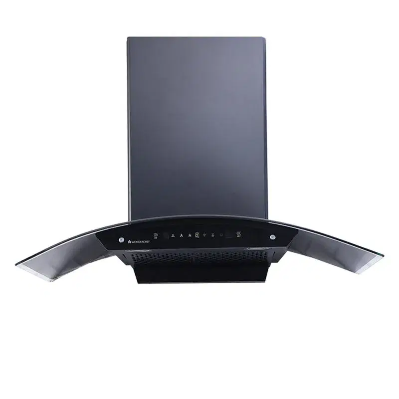 Wonderchef Ultima C-Line 90 cm Auto Clean Wall Mounted Black 1400 CMH Chimney
