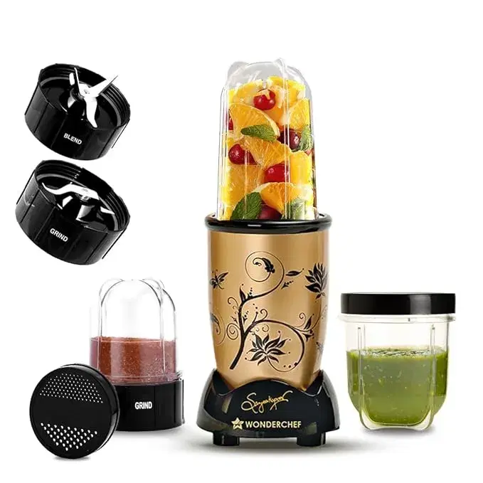 Wonderchef Nutri-blend Champagne 2 Jar, Sipper Jar