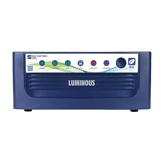 Luminous Eco Volt Neo 1050 Pure Sine Wave Inverter for Home,Office & Shops | 900VA Inverter | Reliable Power Backup | Easy Installation | 36 Months Warranty