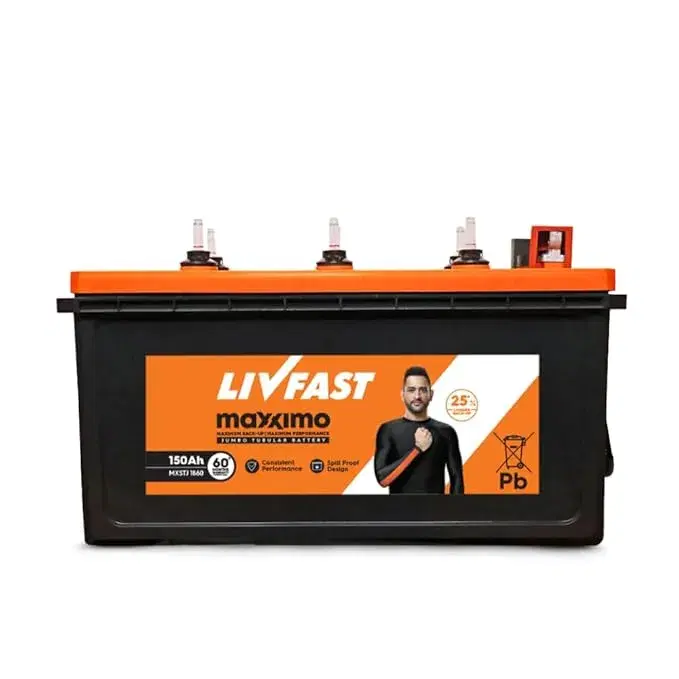 Livfast 12 V 135 Ah Tall Tubular Inverter Battery, MXTT 1760