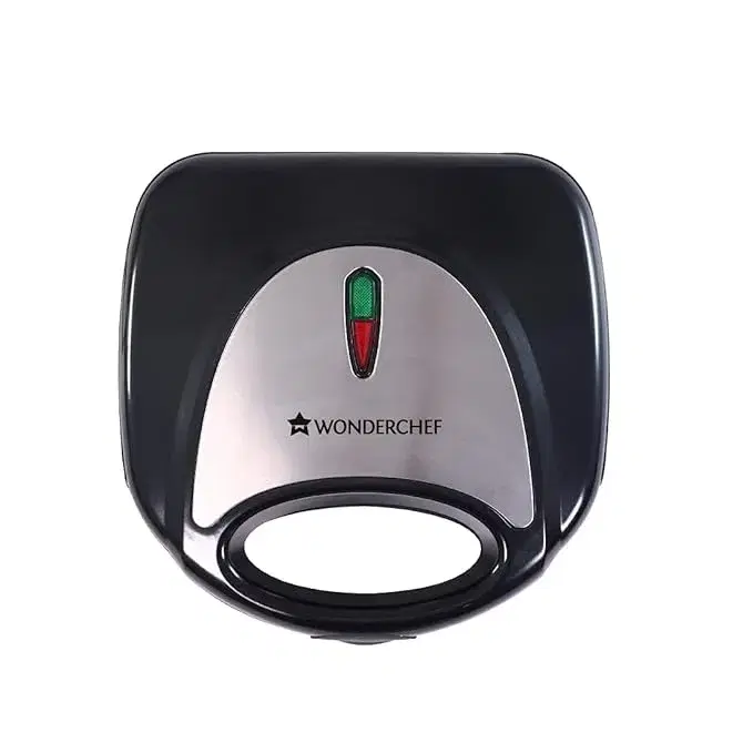 Wonderchef Prato Non-Stick Electric Griller, Sandwich Maker, Toaster |700 Watt| Auto Temp Control, LED Indicator| Oil Free Toasting| Easy to Clean| 1 Year Warranty