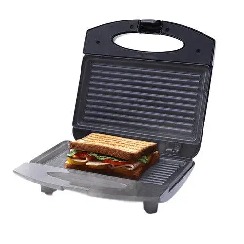 Wonderchef Acura Plus Sandwich Maker | 750W | Non-stick Aluminium Grill Plates | For Crispy Toast Sandwiches | Cool-touch Body with LED Indicator Lights | Easy to Clean | 2-year Warranty | Black