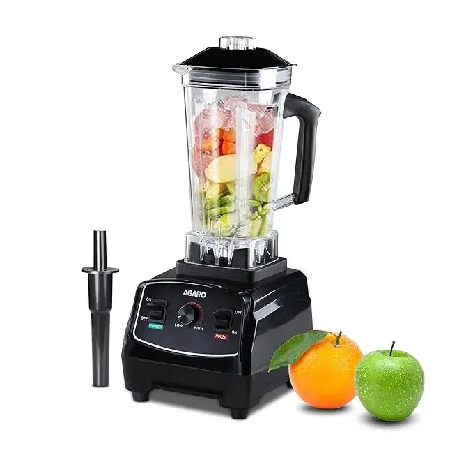 AGARO Grand Professional Blender/Grinder/Mixer, 2000 watts, 2 Litres BPA Free Jar, Commercial heavy duty blender, High Power & Speed Blender, 100% Copper Motor, Pulse Function, 8 Leaf SS Blade