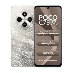 POCO C75 5G, Silver Stardust (4GB, 64GB)