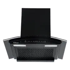 Sunflame Genial 60cm 1250m3/hr Ducted Auto Clean Wall Mounted Chimney with Motion Sensor Control (Black)