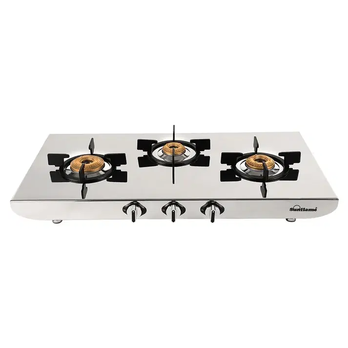 Sunflame G/S 3 Burner Gas Stove SSH 2MM
