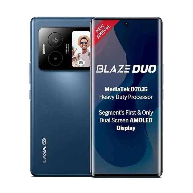 LAVA Blaze Duo (Celestial Blue, 128 GB) (8 GB RAM)