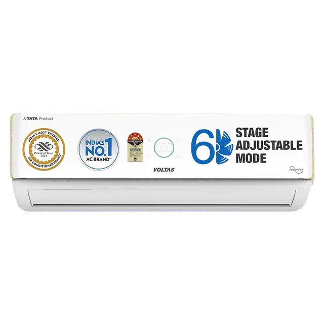VOLTAS 185V Verdant Exotica 6 in 1 Convertible 1.5 Ton 5 Star Inverter Split AC with Anti Dust Filter (Copper Condenser, 4503500)