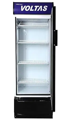 Voltas VC320/VCGT320SD Visi Cooler Plastic Single Door, Black (320L Gross, 301L Net)