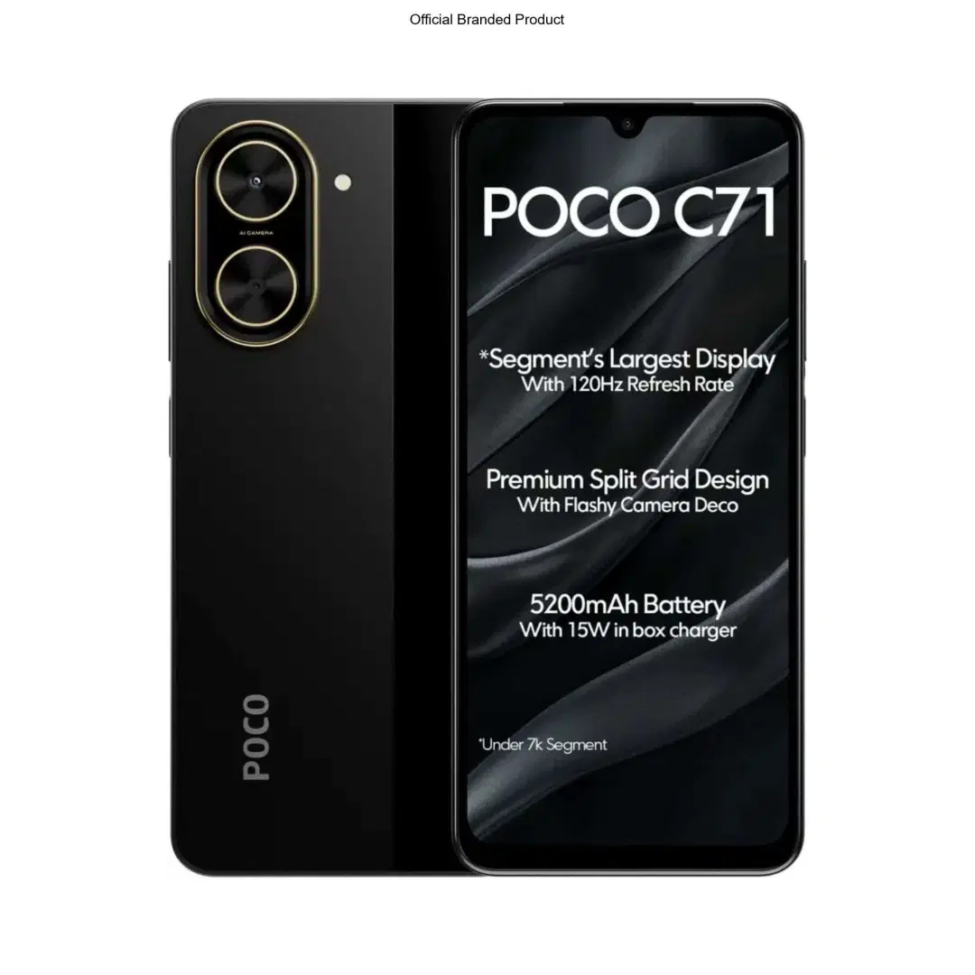 POCO C71 (Power Black, 64 GB) (4 GB RAM)