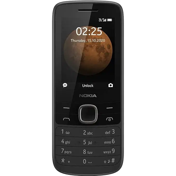 Nokia 225 4G DS Keypad Mobile with Long Battery Life, Built-in Camera (Black)