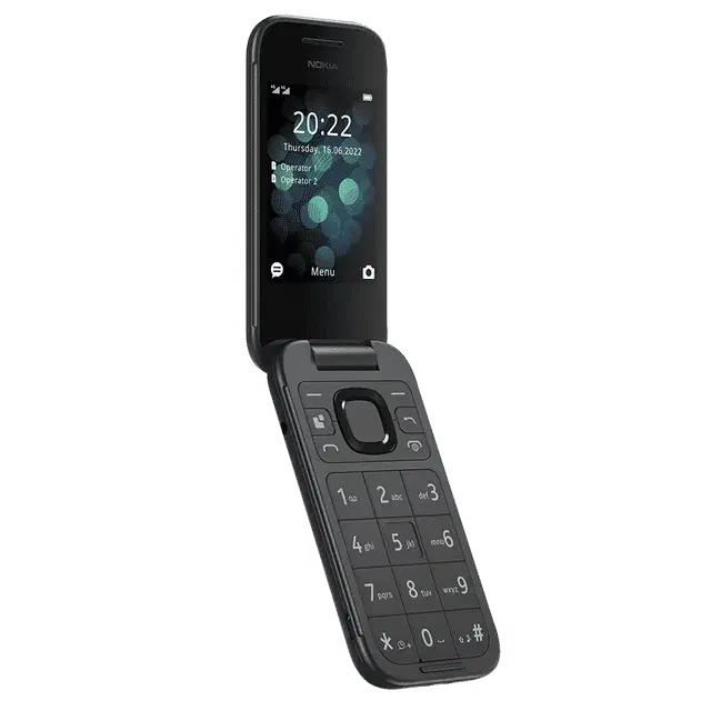 Nokia 2660 Flip 4G Volte keypad Phone with Dual SIM, Dual Screen, inbuilt MP3 Player & Wireless FM Radio | Black