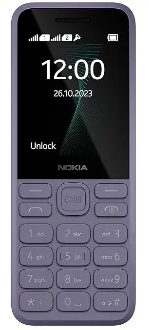 Nokia 130 Music Dual Sim, Music Player, Wireless FM Radio and Dedicated Music Buttons (Purple)#JustHere
