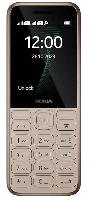 Nokia 130 Music | Built-in Powerful Loud Speaker with Music Player and Wireless FM Radio | Dedicated Music Buttons | Big 2.4 Display | 1 Month Standby Battery Life | Gold