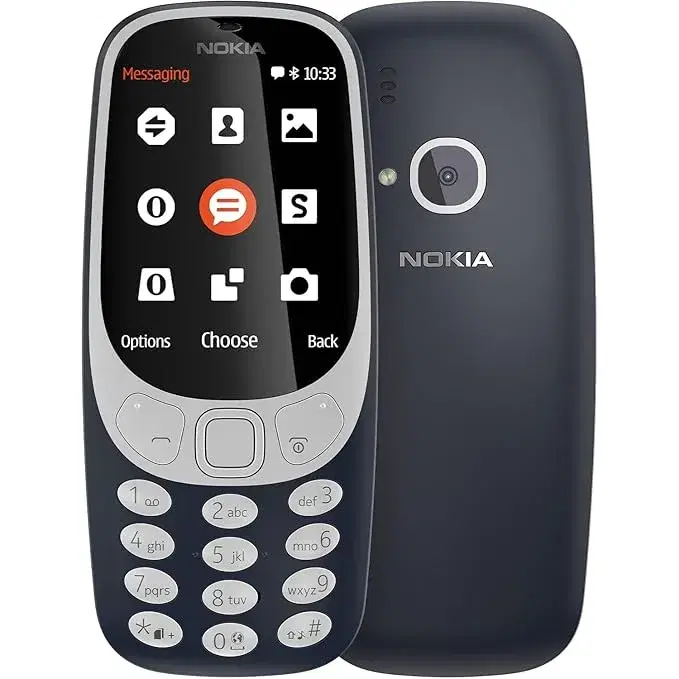 Nokia 3310 Dual SIM Keypad Mobile with MP3 Player, FM Radio & Rear Camera (Dark Blue)