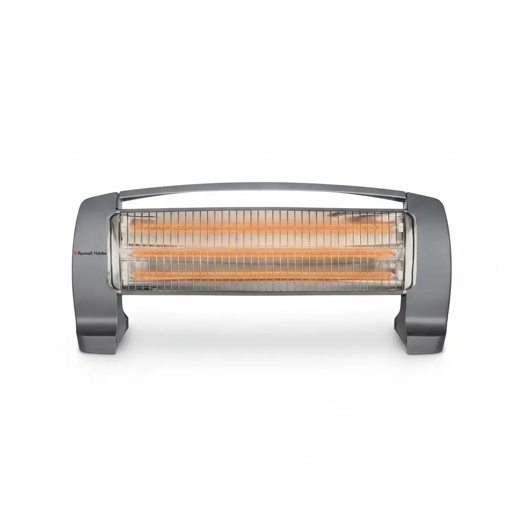 Russell Hobbs RCH1200H Carbon Room Heater | 1200 W | Oscillation | Tip-Over Safety | ISI Certified
