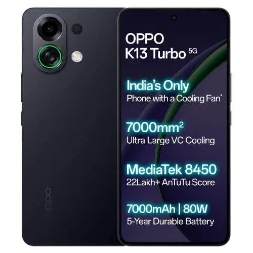 Oppo K13 Turbo 5G (Midnight Maverick, 128 GB) (8 GB RAM)