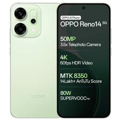 Oppo Reno14 5G (Mint Green, 512 GB) (12 GB RAM)