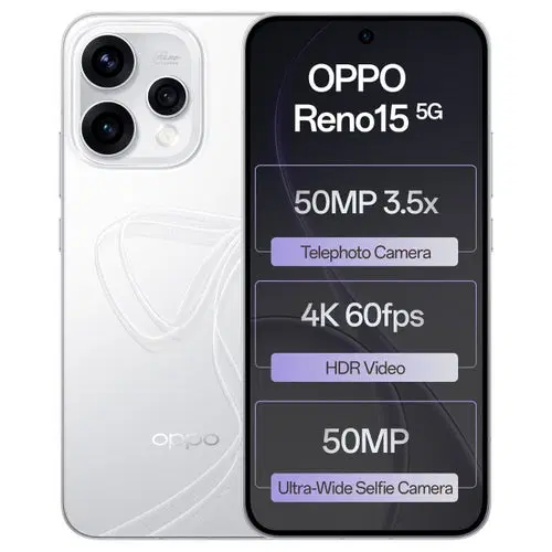 Oppo Reno15 Pro Mini 5G (Glacier White, 512 GB) (12 GB RAM)