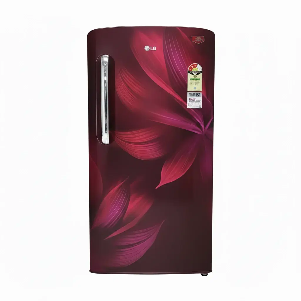 LG 210 L Direct Cool Single Door Refrigerator (Scarlet Aurora, GL-D2236YASA)