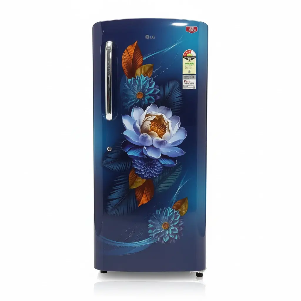 LG 224 L Direct Cool Single Door Refrigerator (Blue Waterlily, GL-D2336YABW)