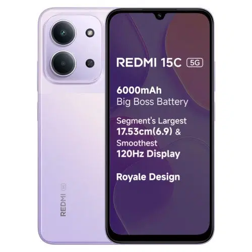 Redmi 15C 5G (Dusk Purple, 128 GB) (8 GB RAM)