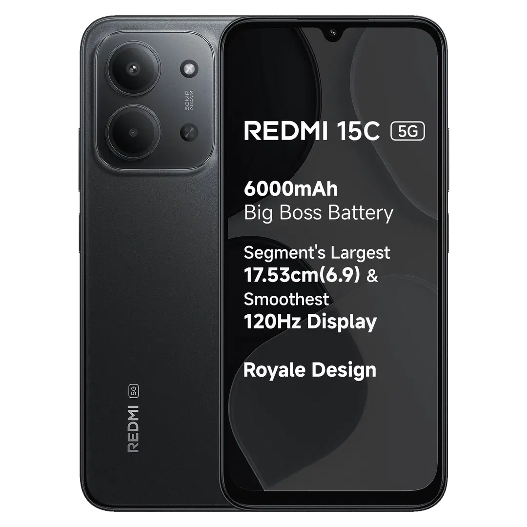 Redmi 15C 5G (Midnight Black, 128 GB) (4 GB RAM)