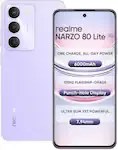 Realme Narzo 80 Lite 5G (Crystal Purple, 6GB+128GB) | 6000mAh Long-Lasting Battery | MediaTek Dimensity 6300 5G | AI Assist | IP64 Rated Water & Dust Resistance | Military-Grade Durability