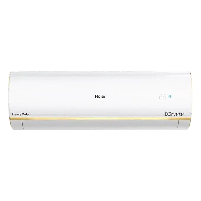 Haier 1.6 Ton 5 Star Split Inverter with Anti Bacterial Filter, 60 High Ambient Performance, 20 Mtrs Air Throw,Super Heavy Duty AC - White (HS19K-PYSG5BN-INV/HU19-5BN-INV, Copper Condenser)