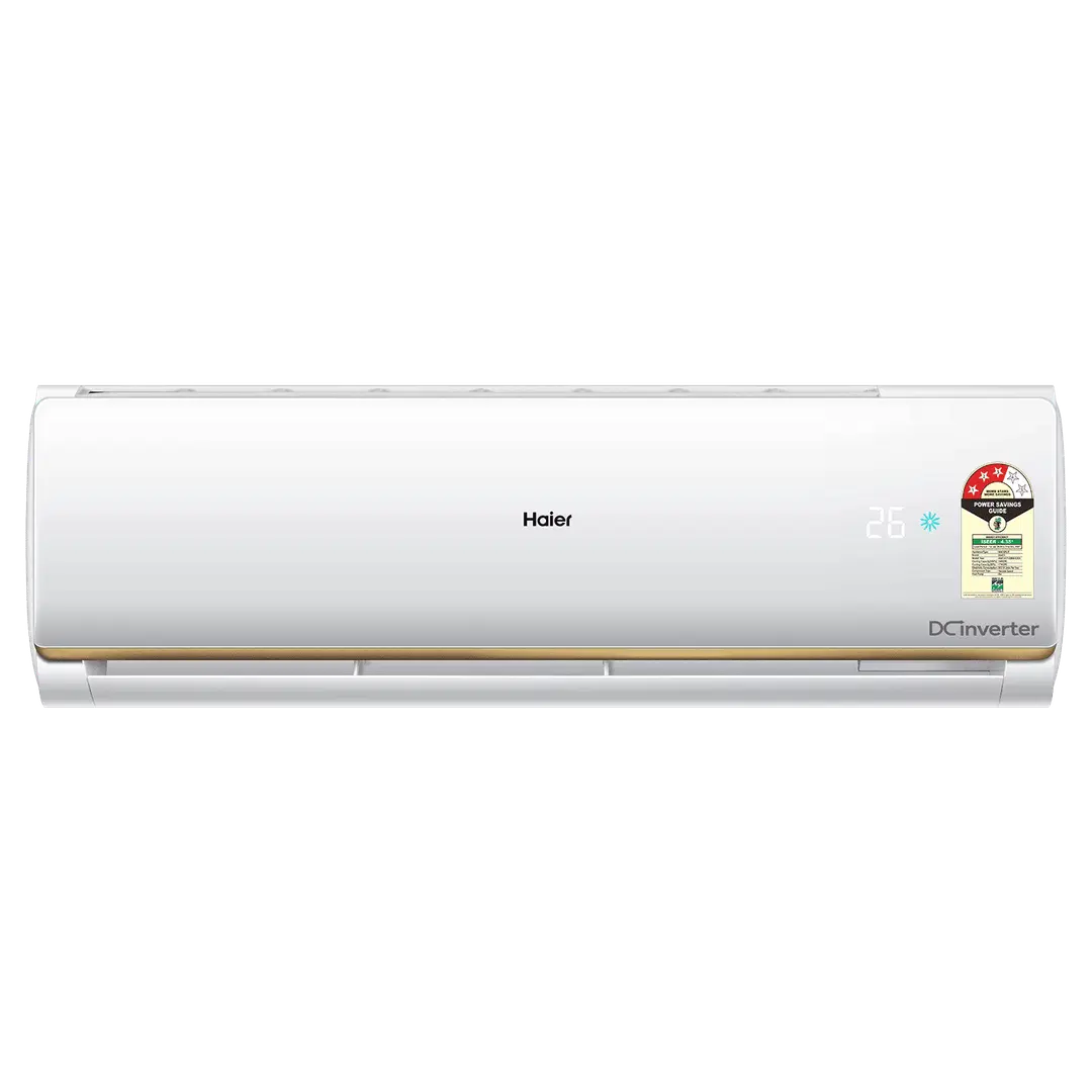 Haier Wall Mounted Split AC 3400 W (11594) 3 Star Inverter HSI14CP-G3NB-I | (Approx 1.0 Ton), Triple Inverter+ Technology, 100% Grooved Cooper, ODU Cyclone