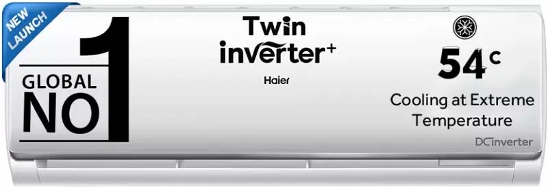 Haier 1.5 Ton 3 Star Split Dual Inverter with Micro Bacterial Filter, 54 High Ambient Performance, Low Power Consumption,Heavy Duty AC (HSU52V-TBS3BN-INV, White)