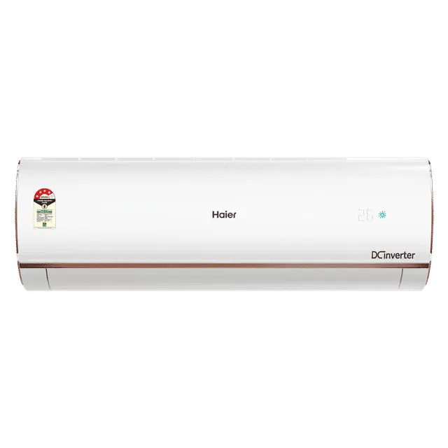 Haier 1.6 Ton 4 Star Inverter Split AC (Copper, Convertible 7 in 1 Cooling Modes, Antibacterial Filter,(HS19K-PYFR4BN), White)