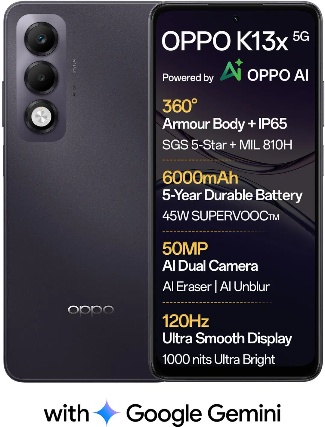 Oppo K13x 5G (8GB RAM, 128GB Storage)