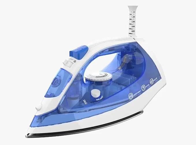Russell Hobbs FocusSteam 2000W Steam Iron | Smooth Ceramic Soleplate | Continuous Steam & Burst Function | Anti-Drip & Anti-Calc Protection | 220ml Water Tank | Effortless Wrinkle Removal