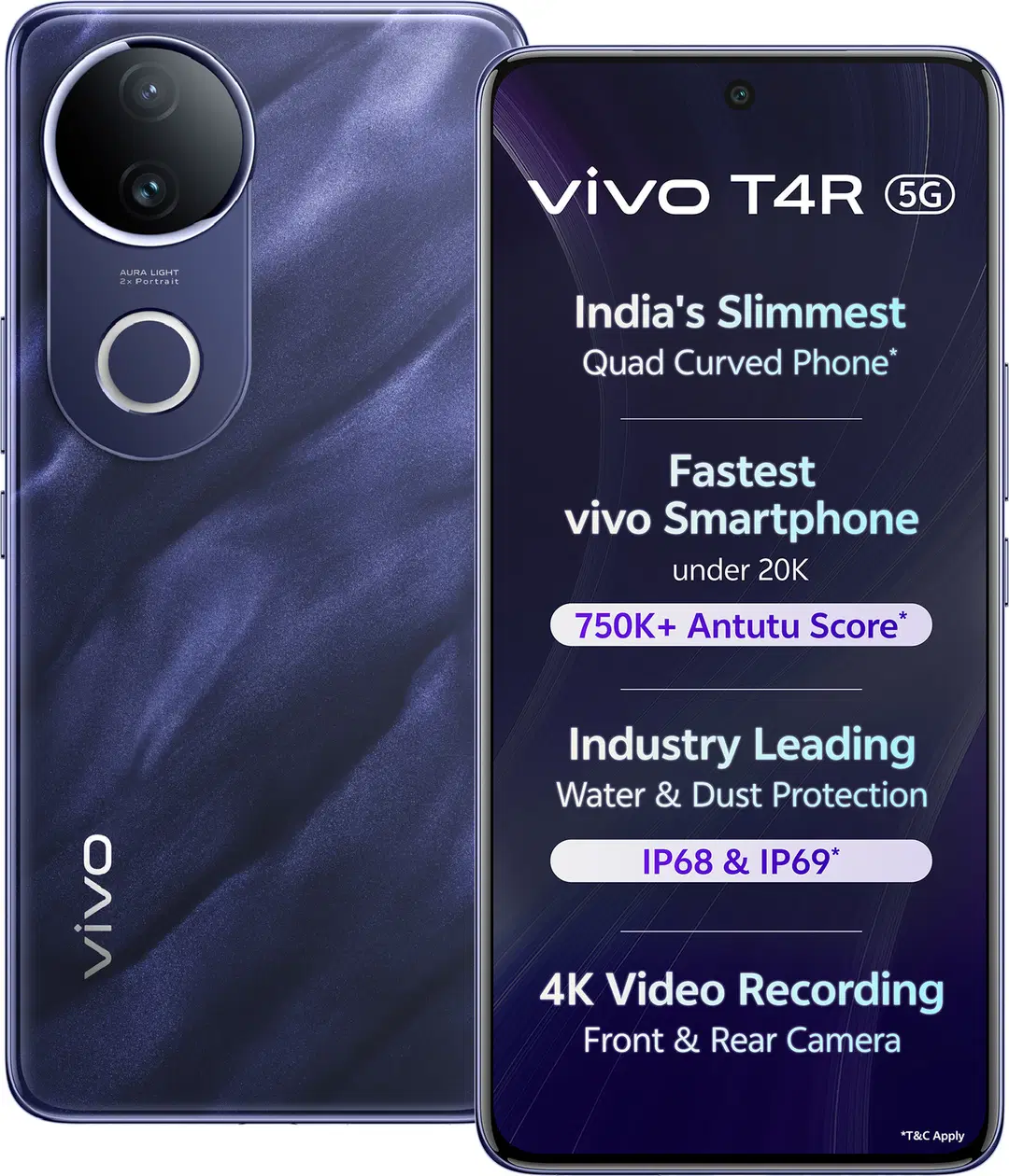vivo T4R 5G (8GB RAM, 128GB Storage)