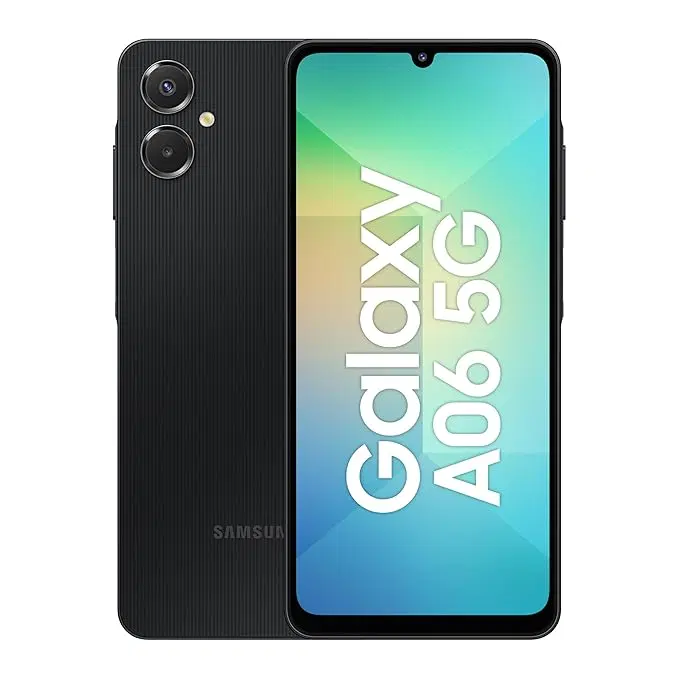 Samsung Galaxy A06 5G (Black, 4GB RAM, 128GB Storage)