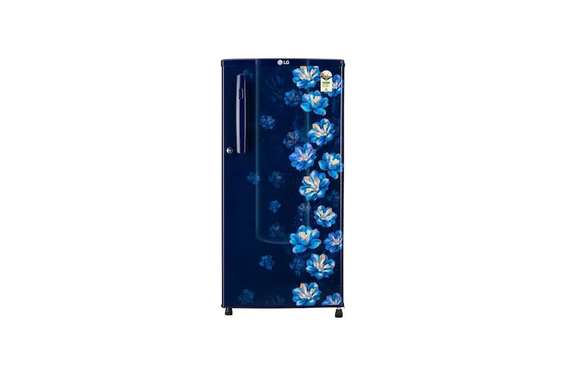 LG 180 L 1 Star Direct Cool Single Door Refrigerator (GL-B181OBJB-Toughened Glass, Blue Jasmine)