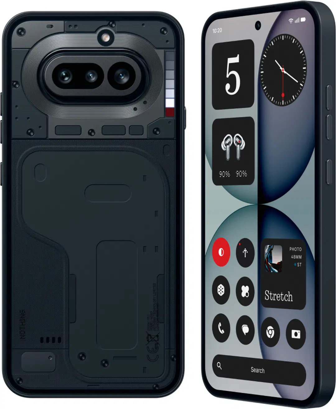 Nothing Phone 4a 5G (8GB RAM, 256GB Storage) | Qualcomm Snapdragon 7s Gen | 5400 mAh Battery | Transparent Design | Black