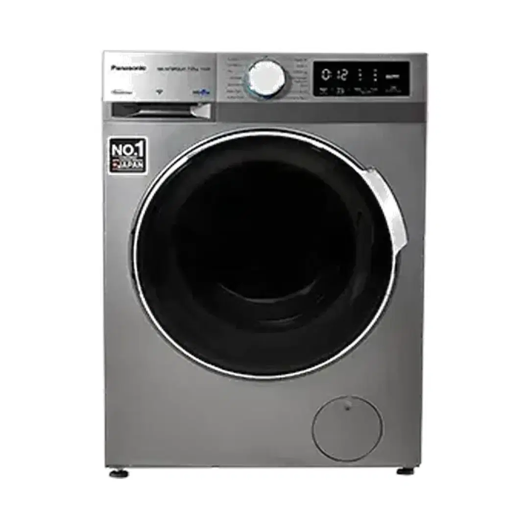 Panasonic 7 kg 5 Star Fully Automatic Front Load Washing Machine (NA-147MR2L01, Active Foam System, Dark Silver)