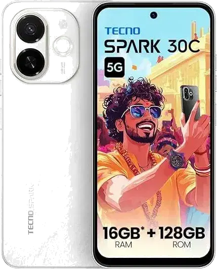 Tecno Spark 30C 5G (Aurora Cloud, 128 GB) (8 GB RAM)