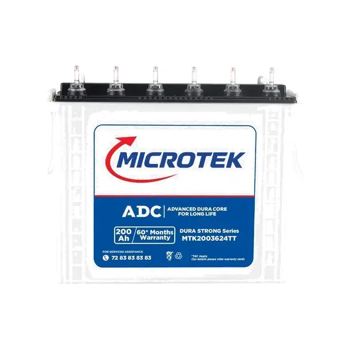 Microtek Dura Strong M2003624TT | 200Ah Tall Tubular Inverter Battery with Advanced Dura Core Technology for Longer Battery Life with 60 Months of Warranty...