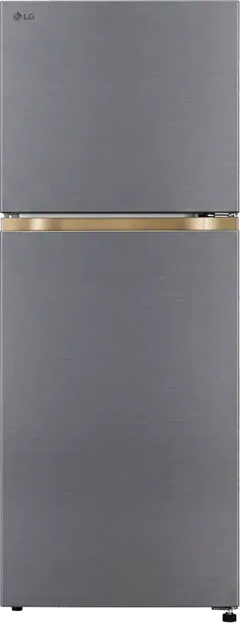 LG 225L Double Door Refrigerator with Smart Mode, Auto Smart Connect, Smart Inverter Compressor, Multi Air Flow, Dazzle Steel, 2 Star (GL-N252YDSY)