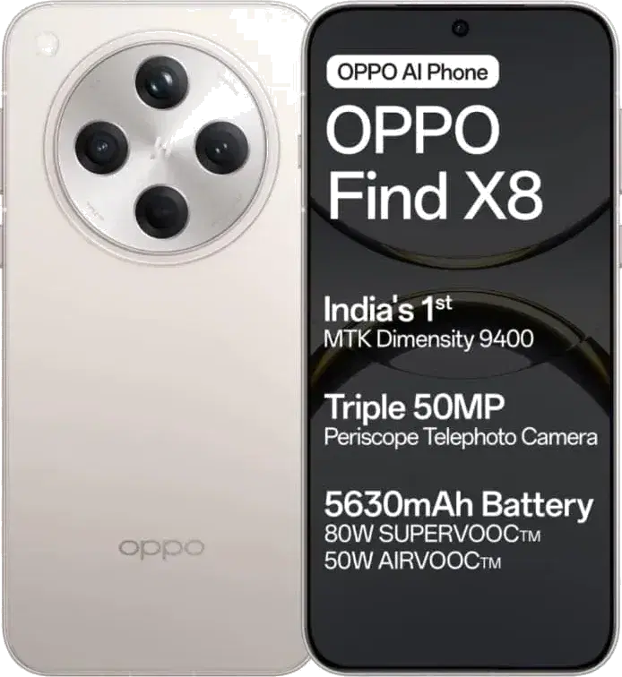 Oppo Find X8 256 GB, 12 GB RAM, Star Grey, Mobile Phone
