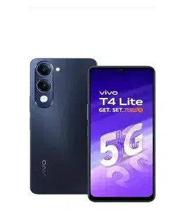 Vivo T4 Lite 5G 8GB RAM, 256GB Storage, Prism Blue | 6.74'' HD+ 90Hz LCD | Dimensity 6300 | 50MP Dual AI Camera | Android 14 | 6000mAh Battery | IP64 | Side Fingerprint | 15W Charging | Dual SIM