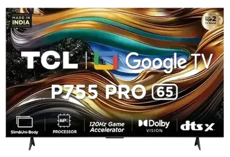 TCL P755 127 cm (50 inch) QLED 4K Ultra HD Smart Google TV with Dolby Vision and Dolby Atmos
