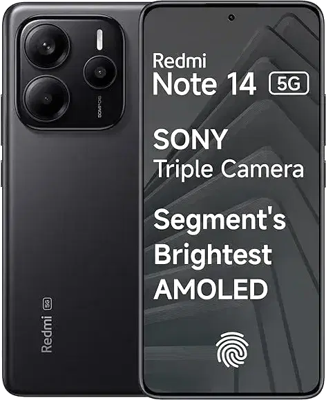 Redmi Note 14 5G (Titan Black, 6GB RAM 128GB Storage)