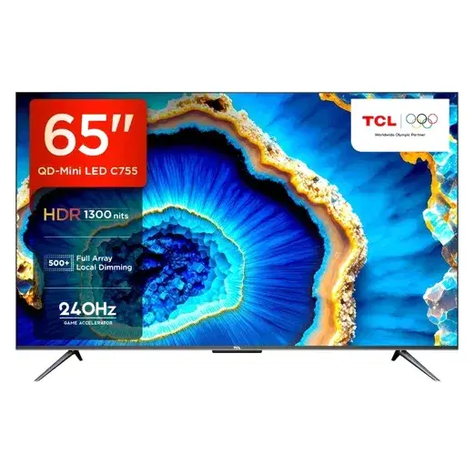 TCL C755 164 cm (65 inch) Ultra HD (4K) Mini LED Smart Google TV with 144Hz VRR and IMAX Enhanced (65C755)