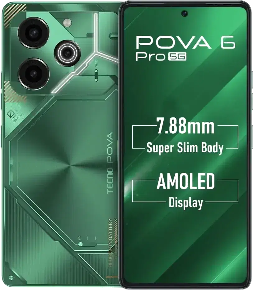 Tecno Pova 6 Pro 5G (Comet Green, 256 GB) (8 GB RAM)