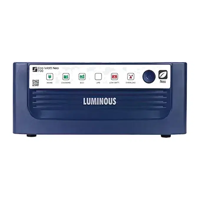 Luminous Eco Watt Neo 700 Square Wave 600VA/12V Inverter for Home, Office and Shops